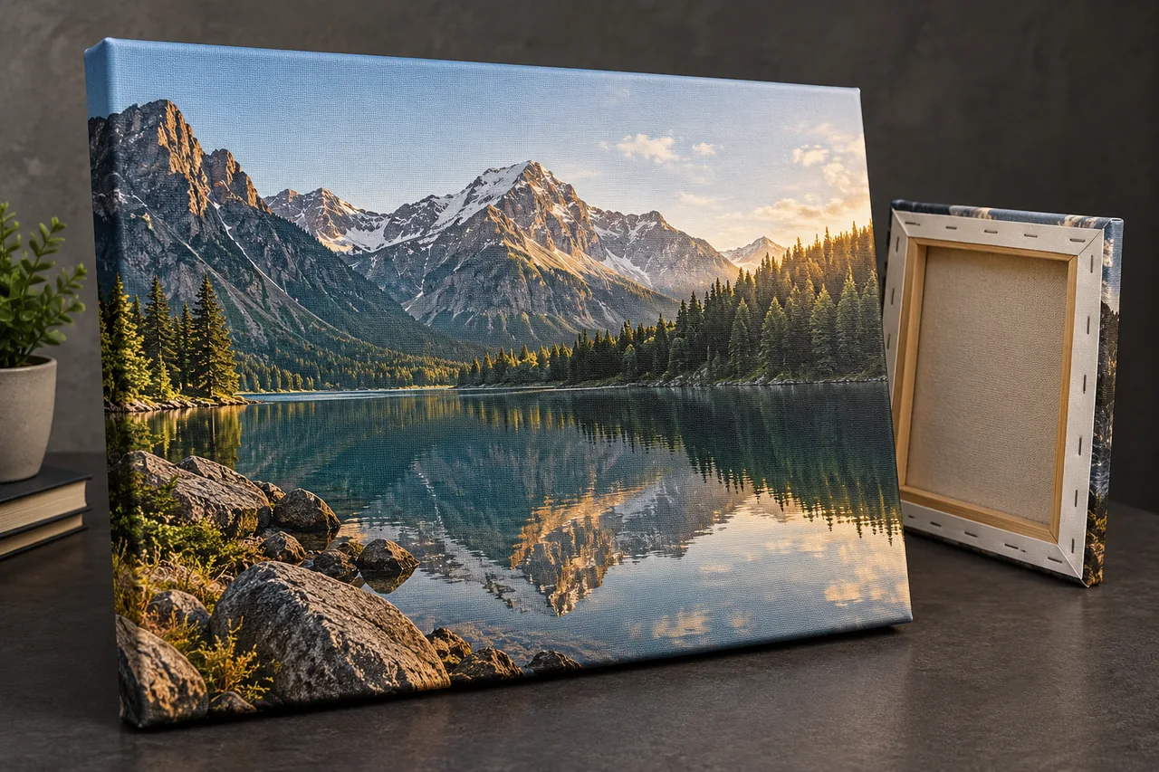Exemplu ilustrativ de print canvas